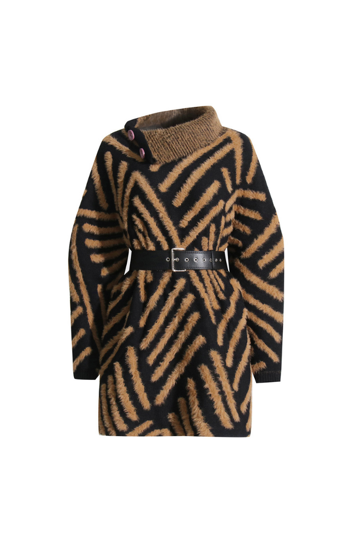 Becca Yün Kemerli Kazak