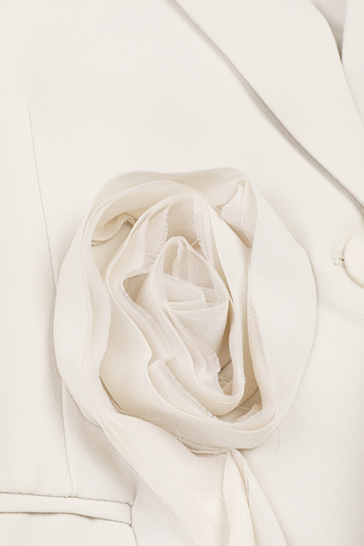 Clara Çiçek Aplikeli Kurdele Tasarımlı Blazer Ceket