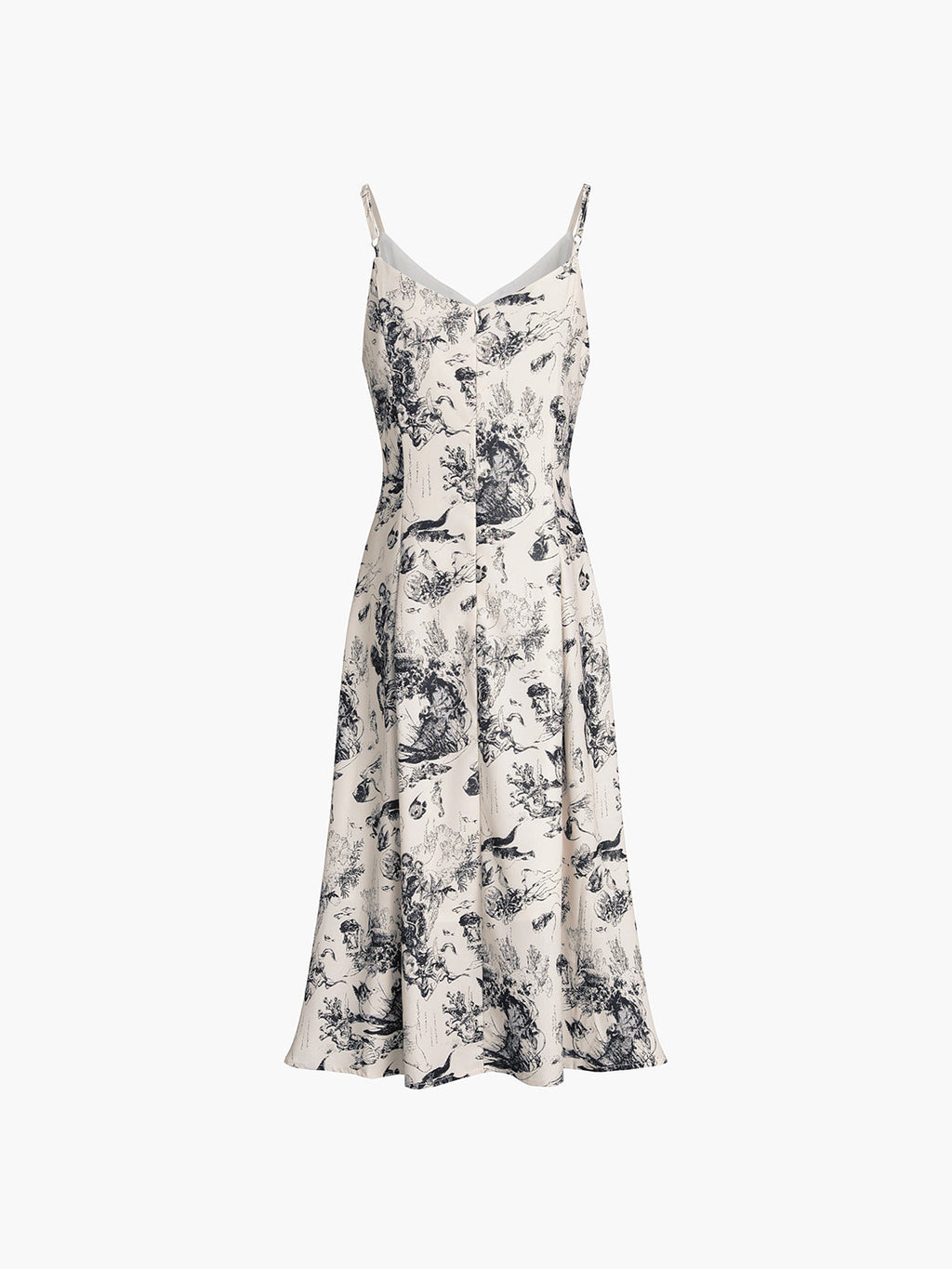 Çiçek Desenli Midi Elbise