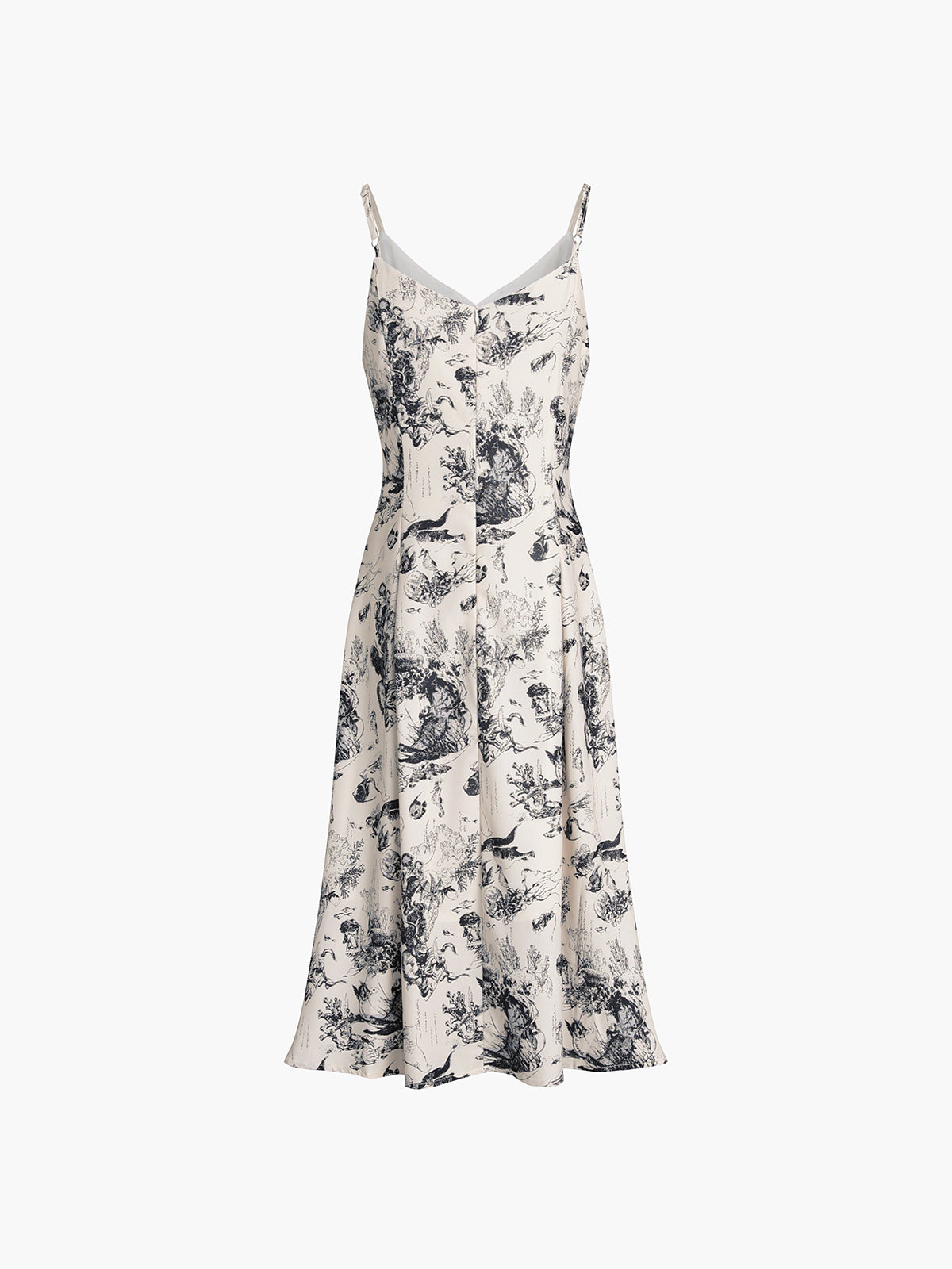 Çiçek Desenli Midi Elbise