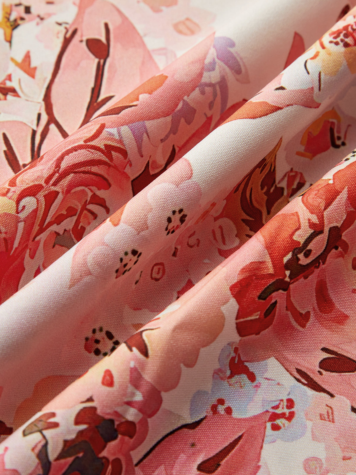 Baskılı Sırtı Açık Midi Elbise