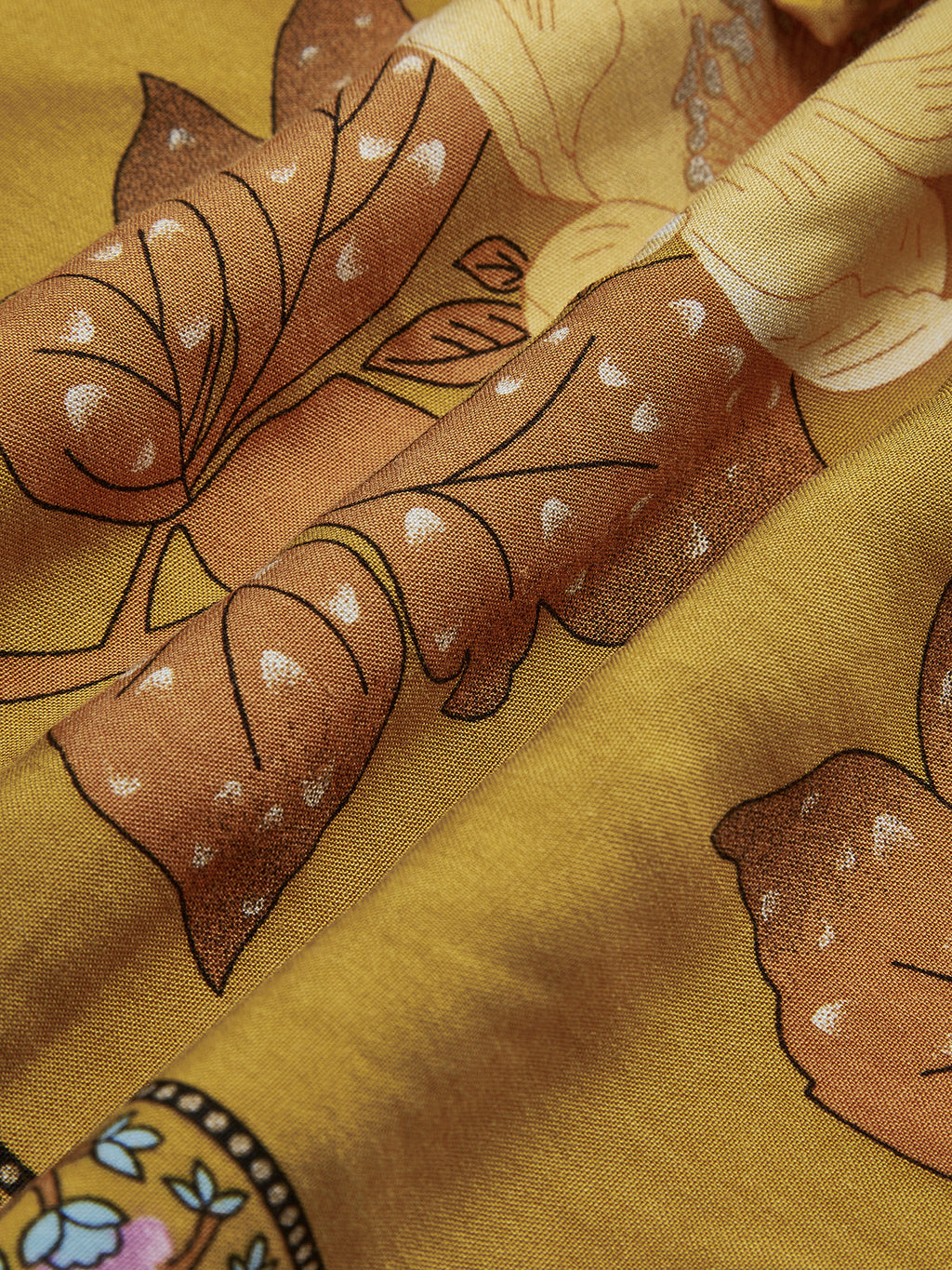 Baskılı Volanlı Elbise