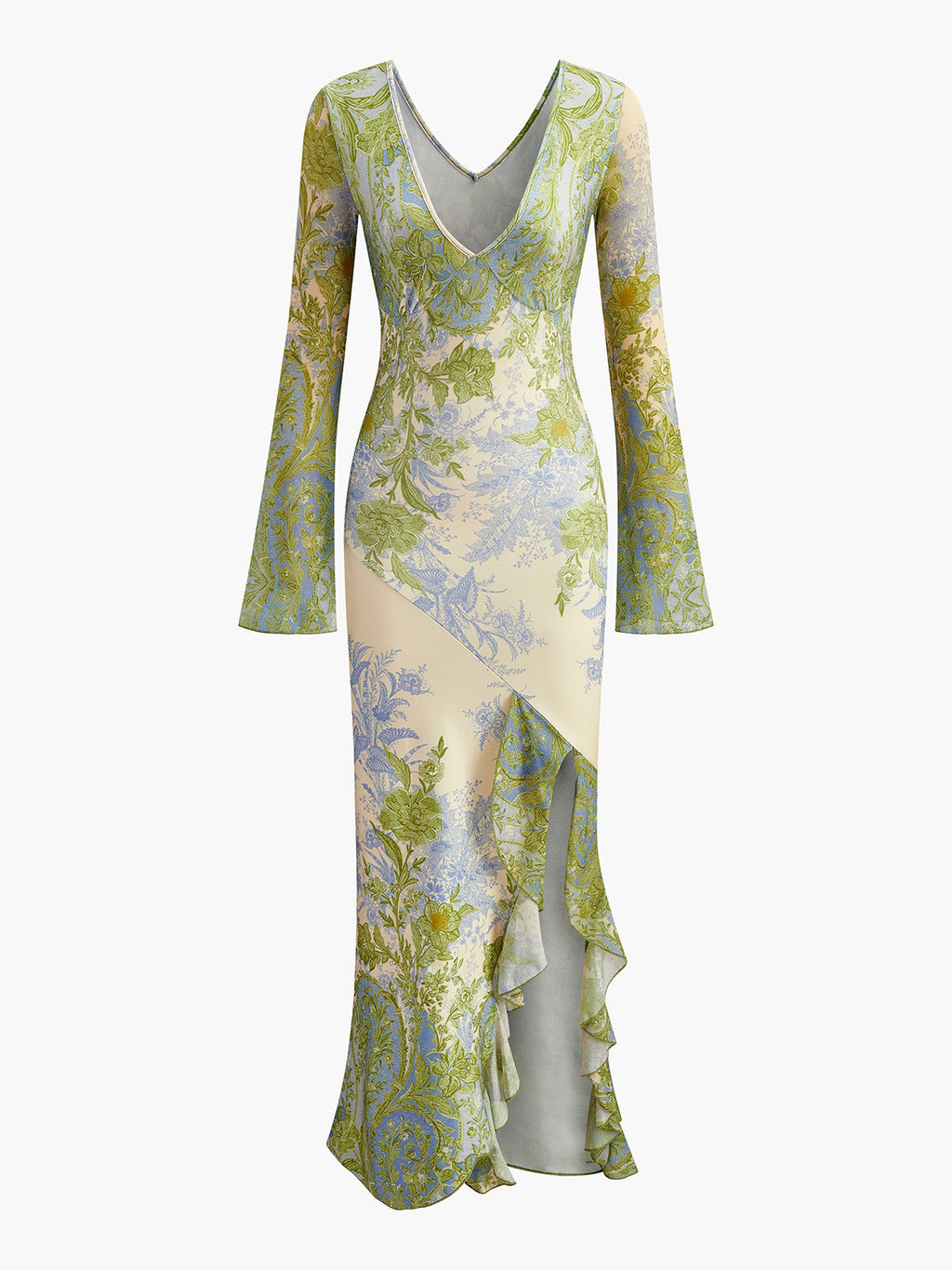 Baskılı Midi Elbise