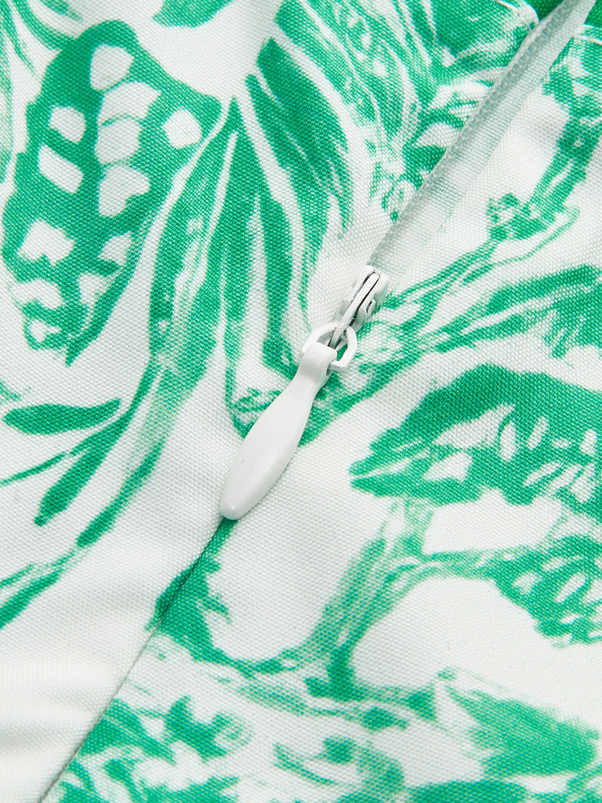 çiçek desenli midi elbise