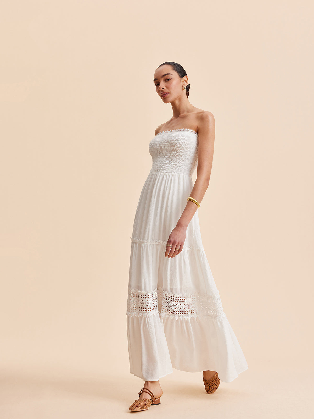 askılı midi elbise