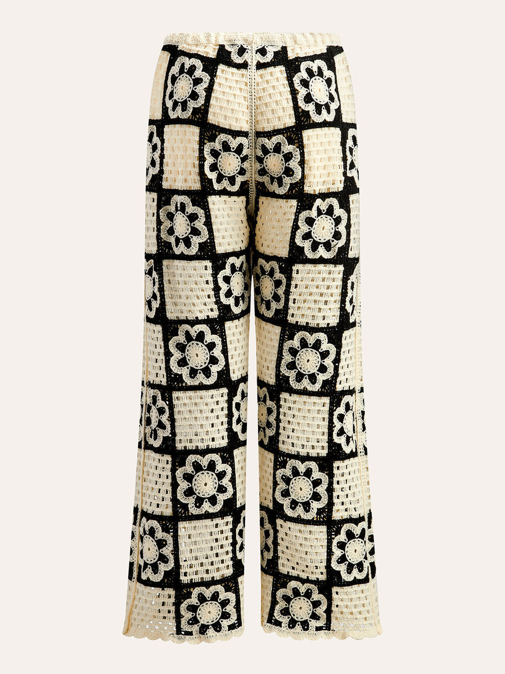 Çiçek Desenli Üst ve Pantolon Takımı