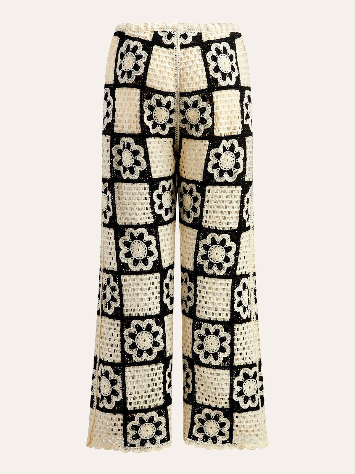 Çiçek Desenli Üst ve Pantolon Takımı