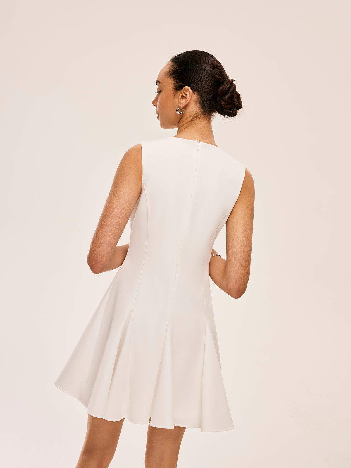 Bisiklet yaka mini elbise