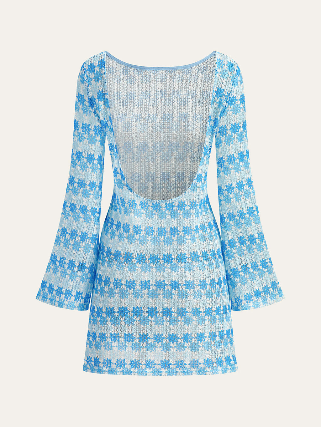 Yarı şeffaf mini elbise