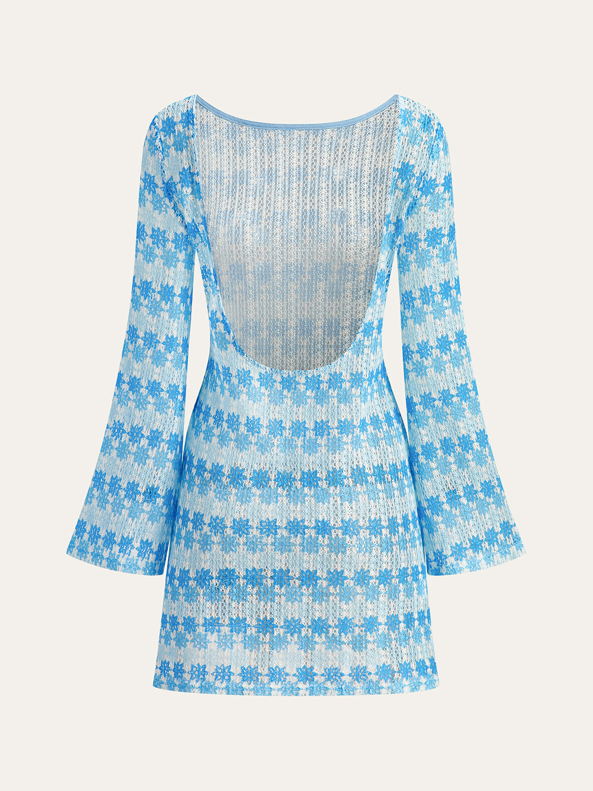 Yarı şeffaf mini elbise