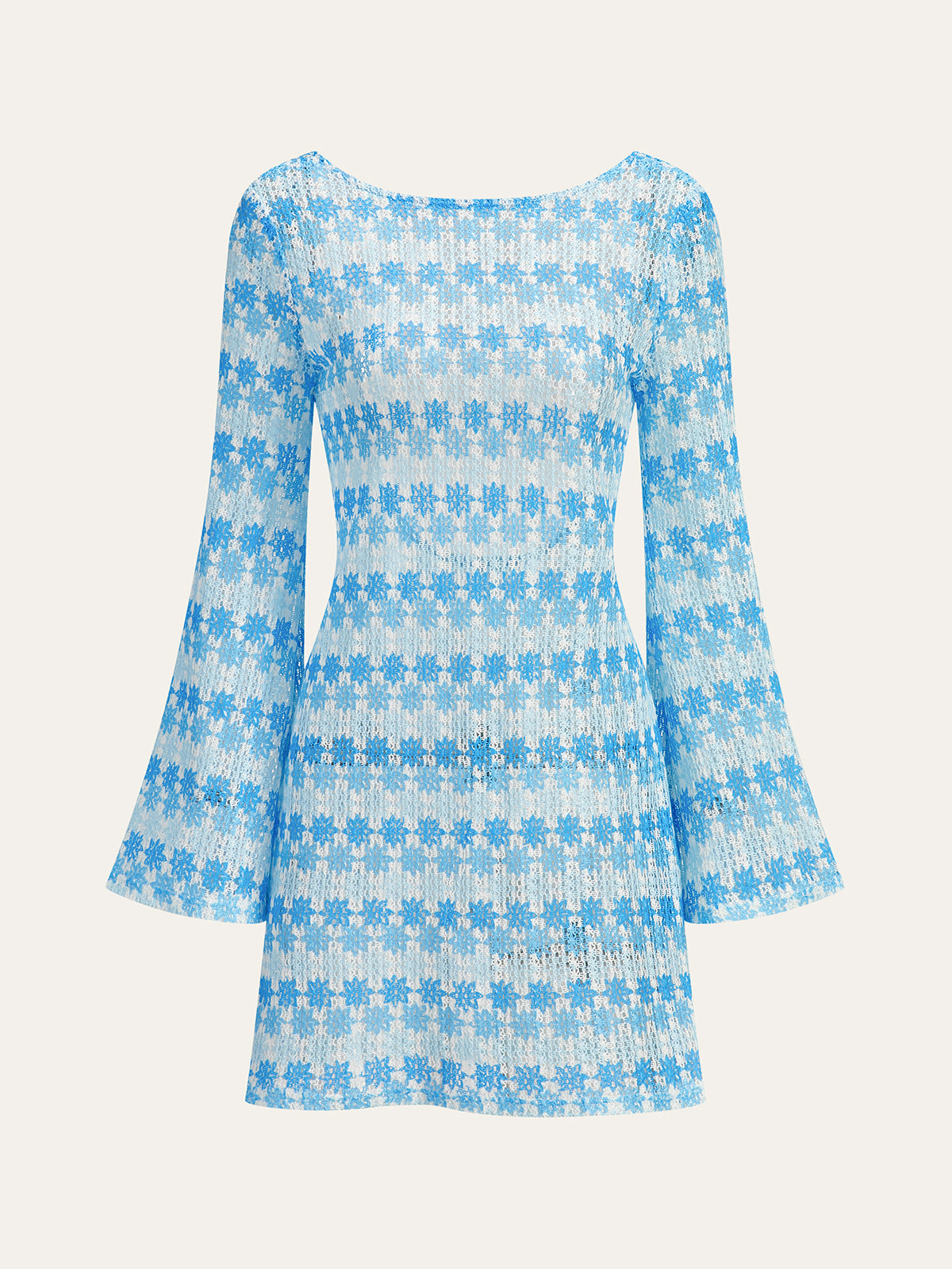 Yarı şeffaf mini elbise