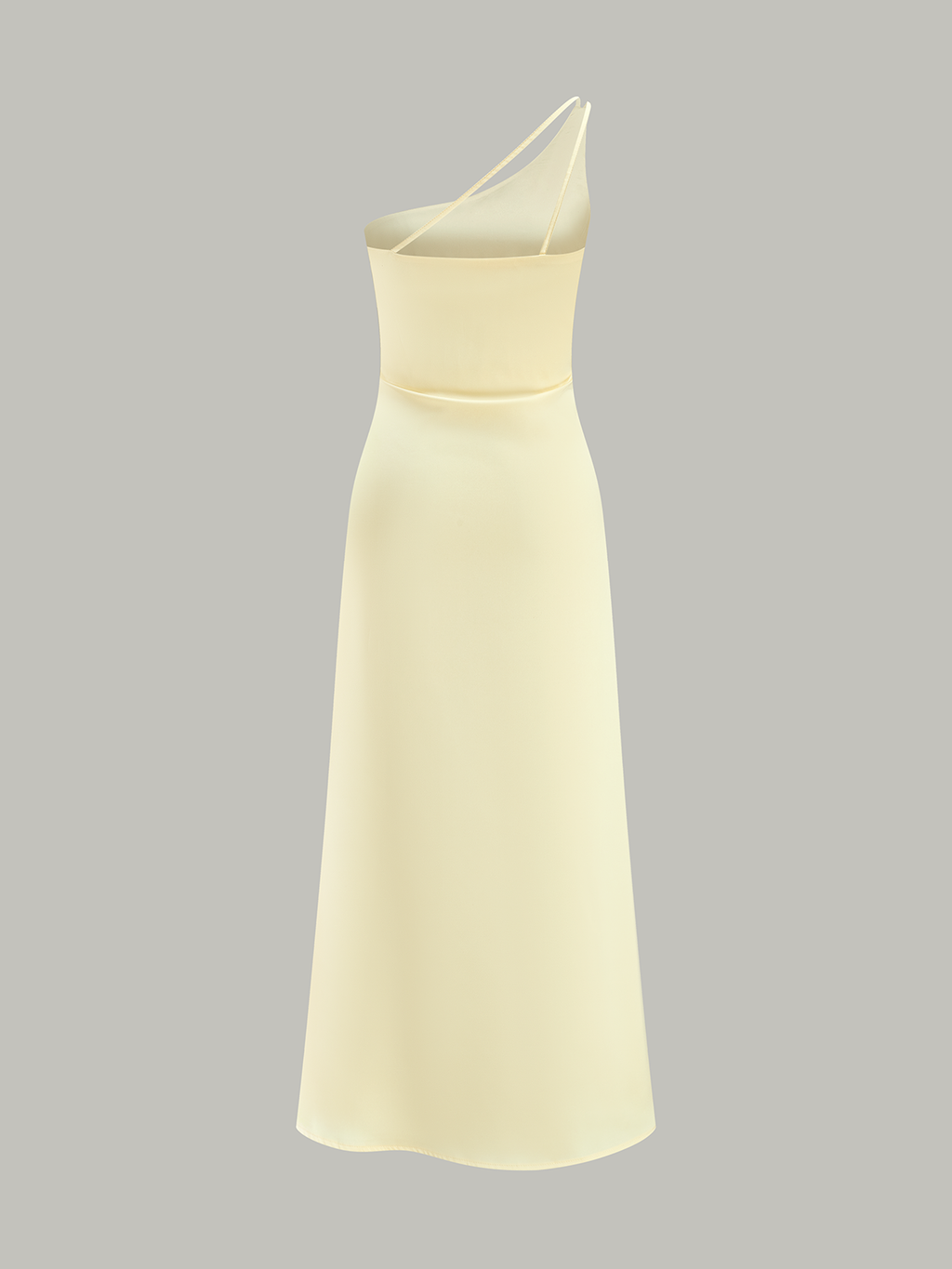 Asimetrik midi elbise