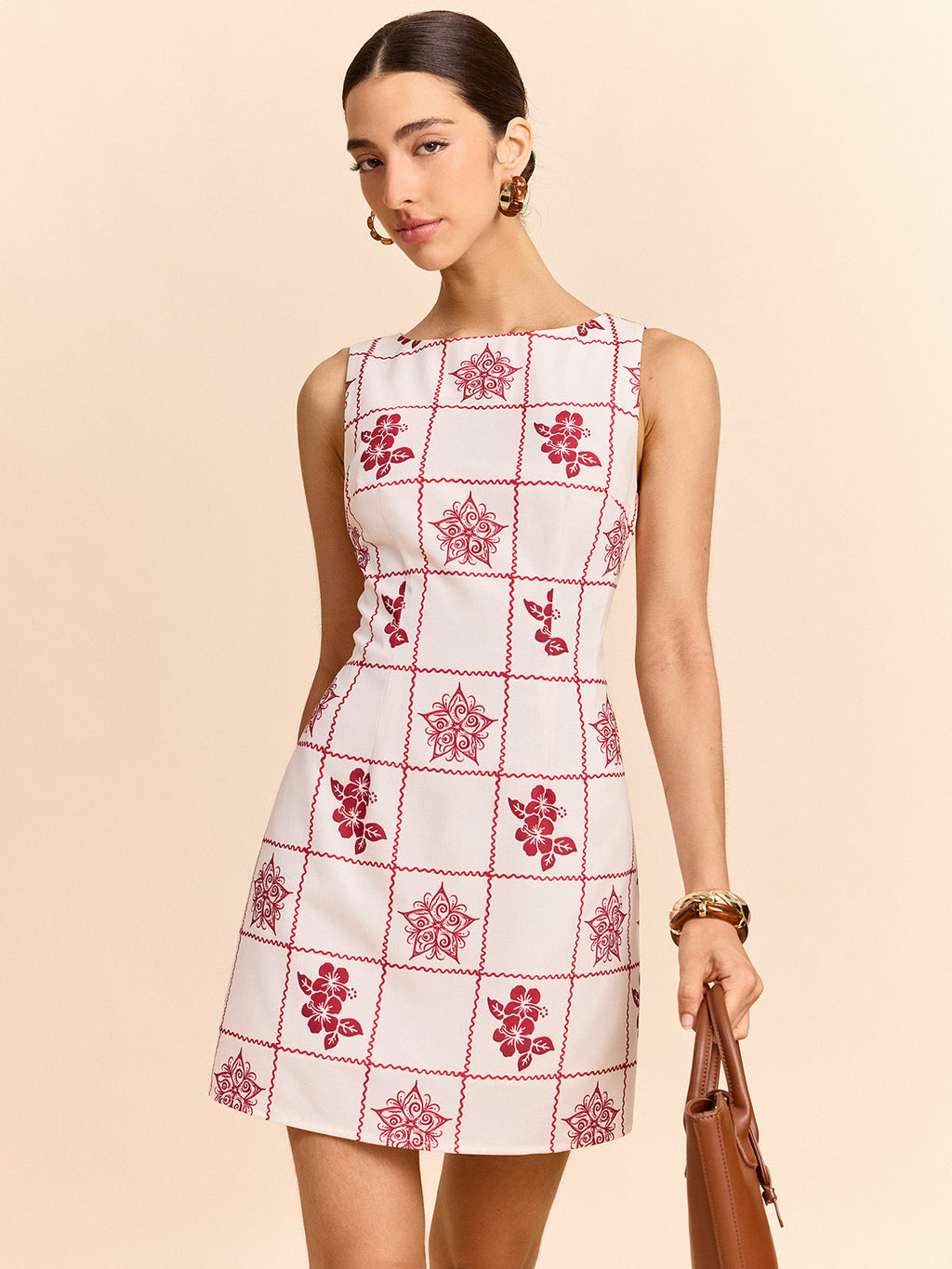 çiçek desenli mini elbise