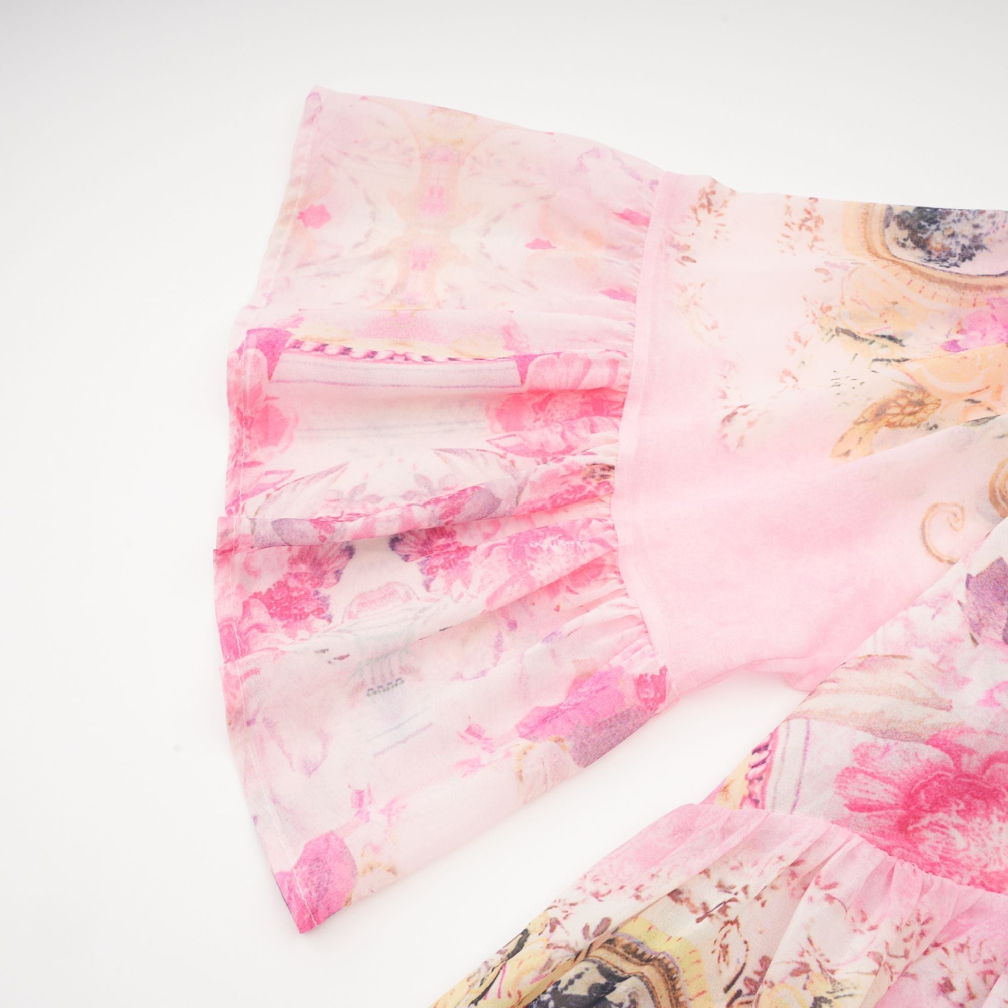 Camille desenli mini elbise