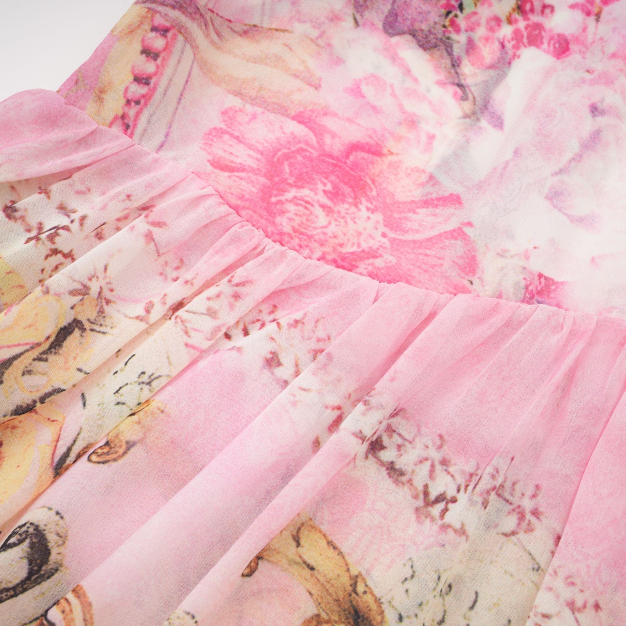 Camille desenli mini elbise