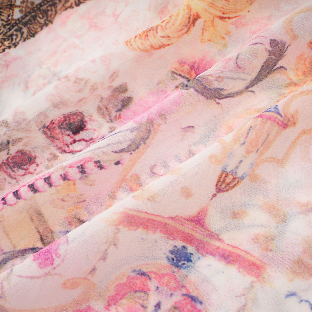 Camille desenli mini elbise