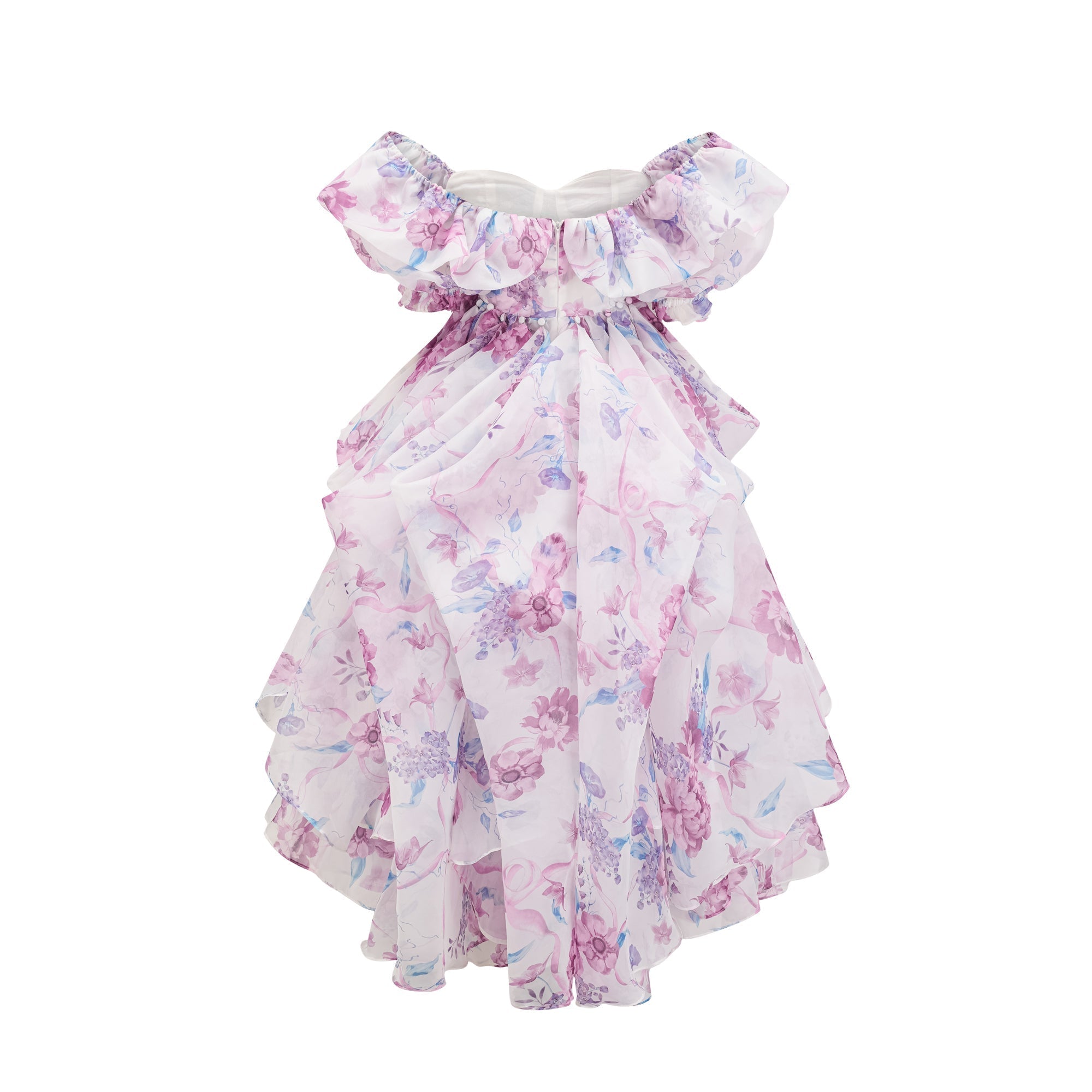 Béatrice pile midi elbise