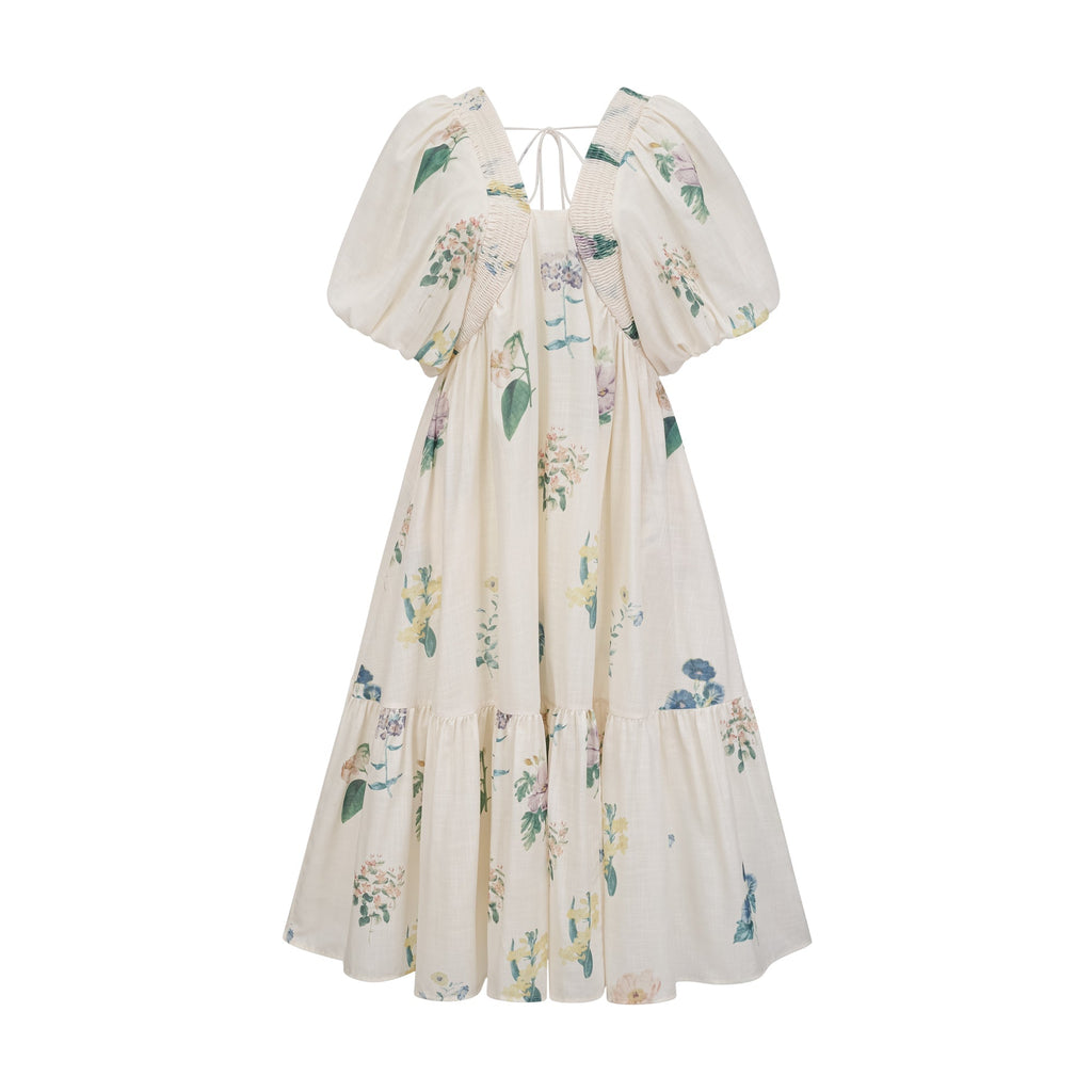 Cyrielle desen midi elbise