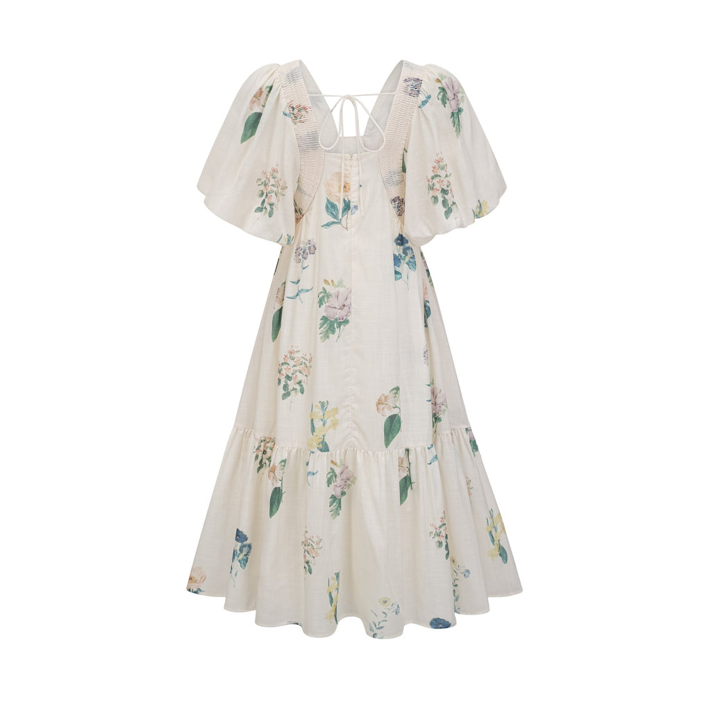 Cyrielle desen midi elbise