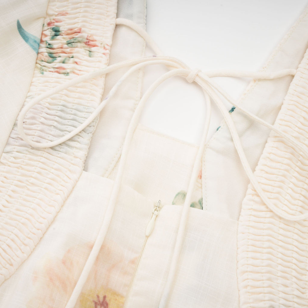 Cyrielle desen midi elbise