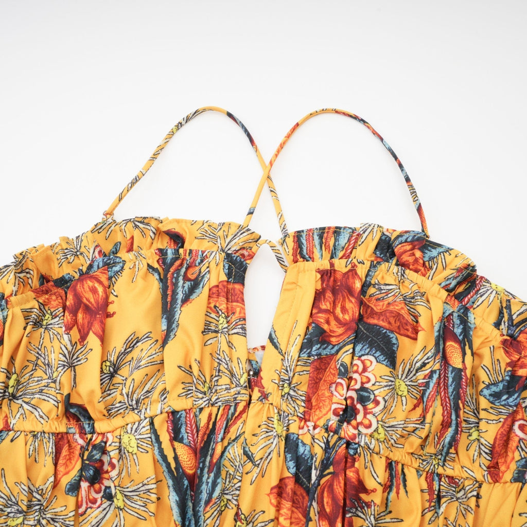 Apolline katmanlı midi elbise