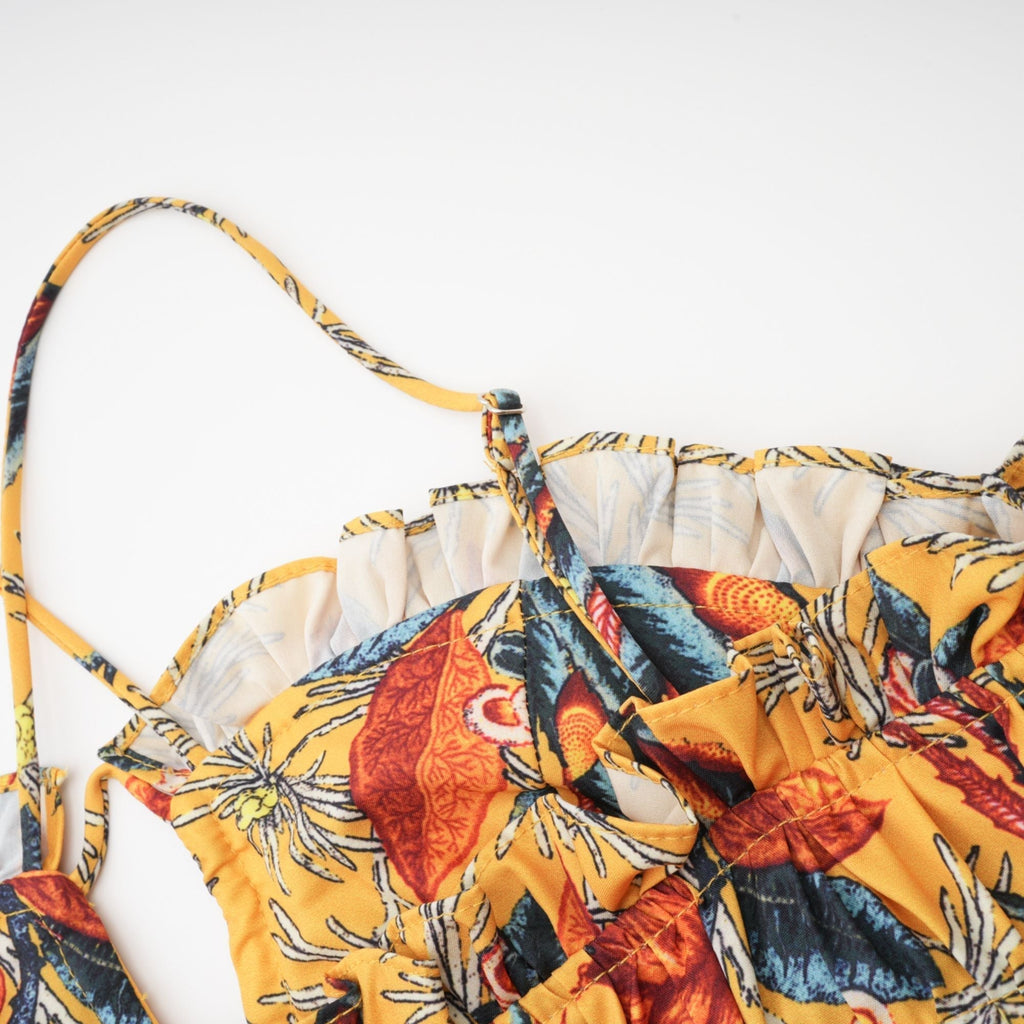 Apolline katmanlı midi elbise