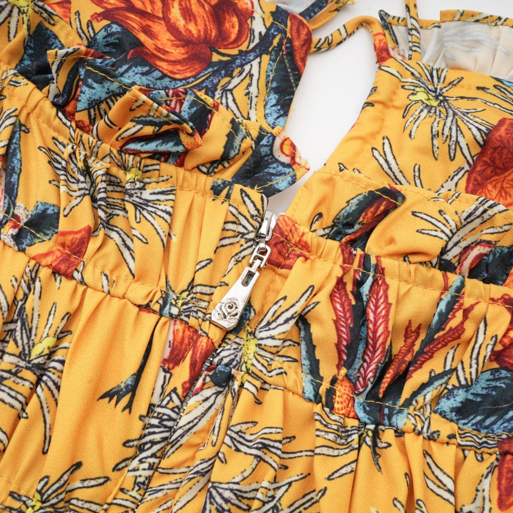 Apolline katmanlı midi elbise