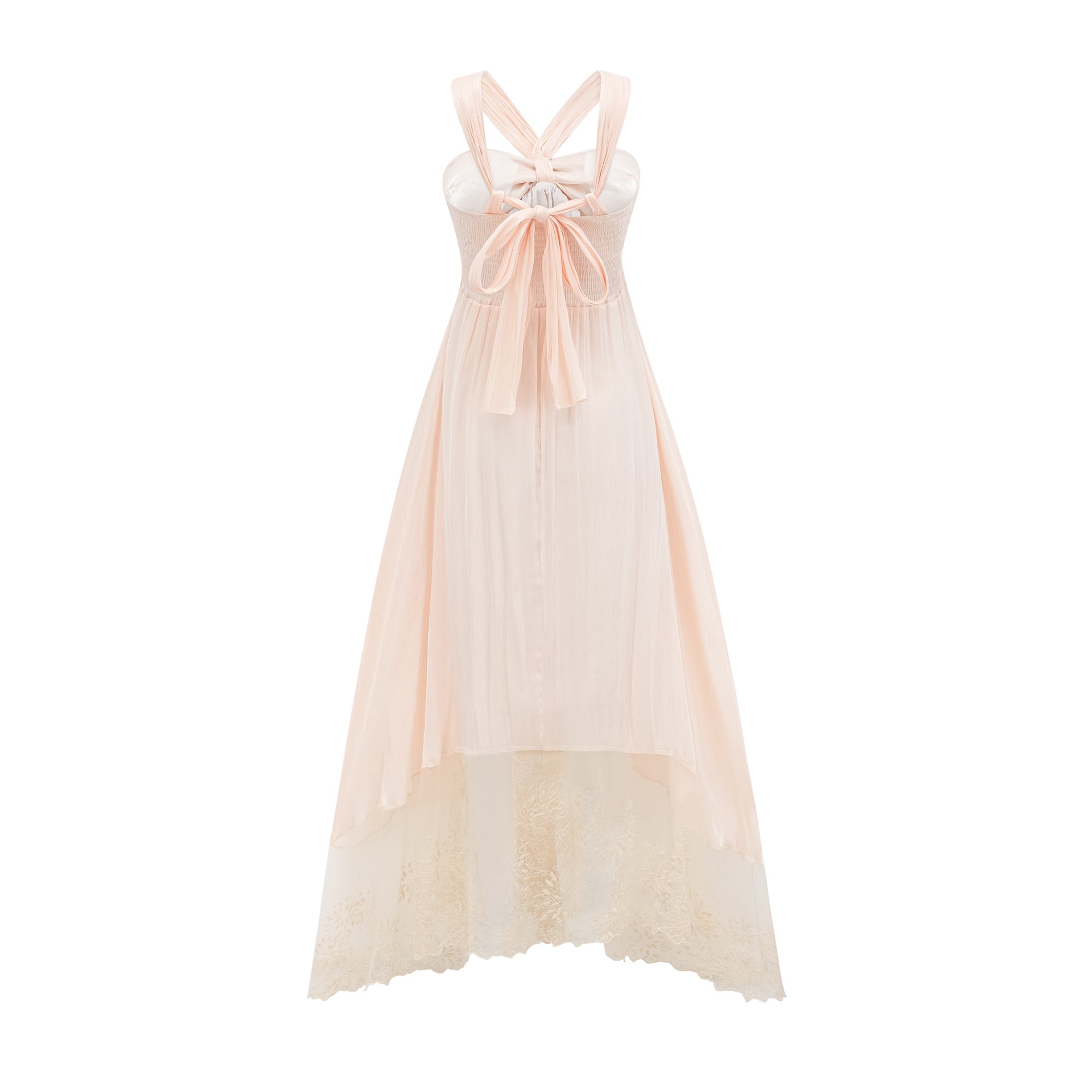 Bérénice dantel midi elbise