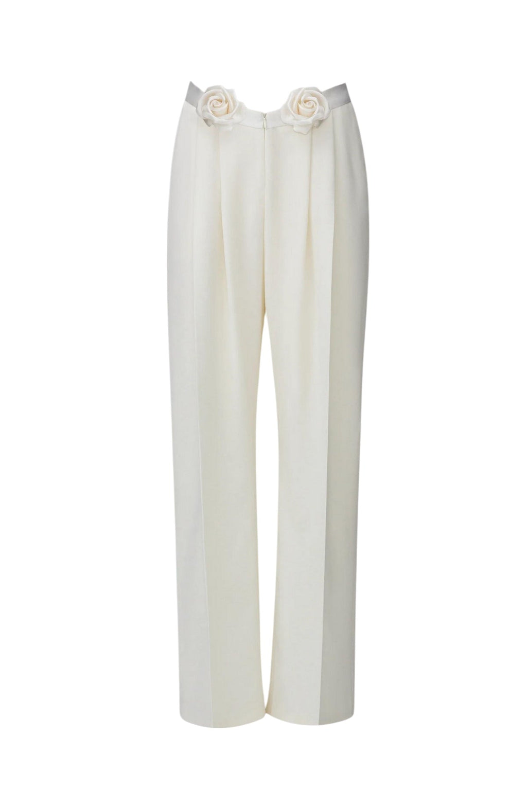 Çiçek Desenli Büzgülü Pantolon