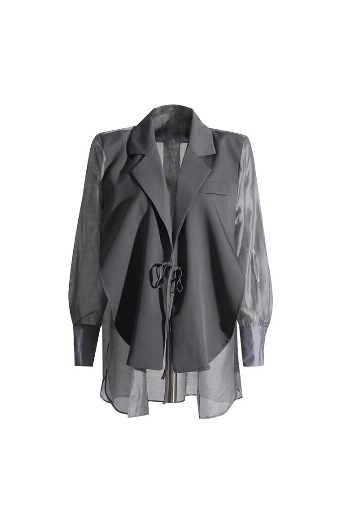 Azura Tül Karışımlı Blazer Ceket