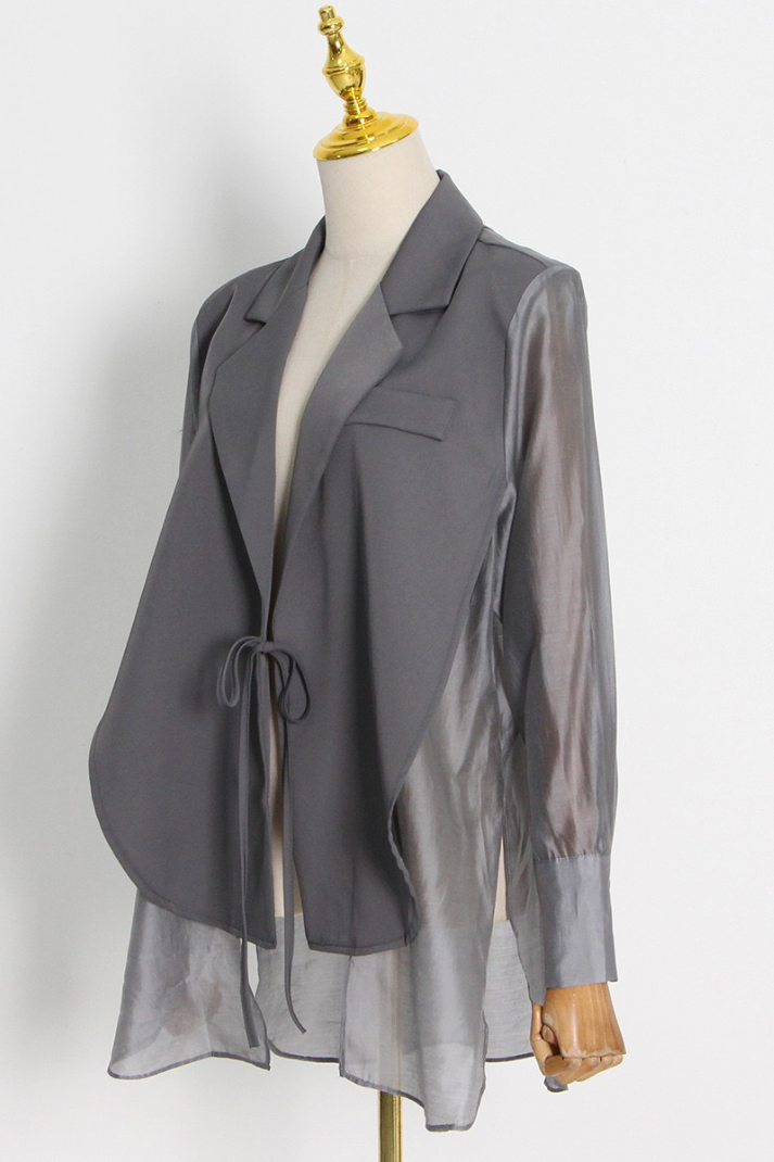 Azura Tül Karışımlı Blazer Ceket