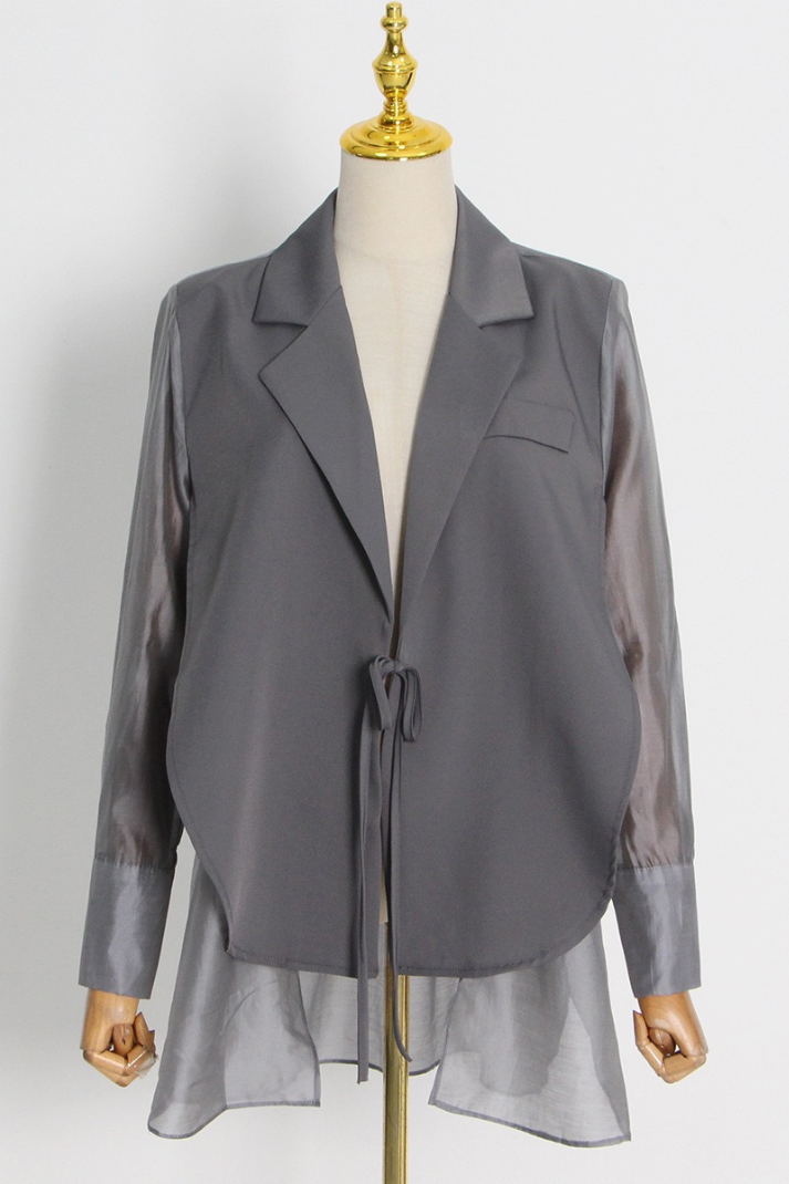 Azura Tül Karışımlı Blazer Ceket