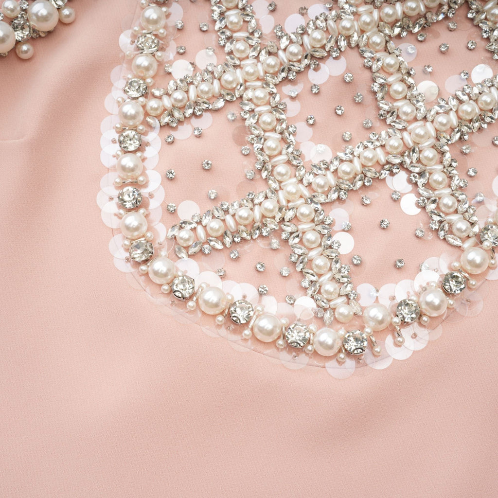 Cesca kolsuz mini elbise