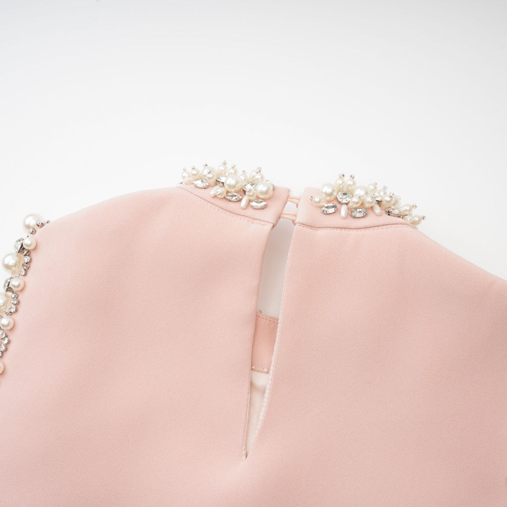 Cesca kolsuz mini elbise