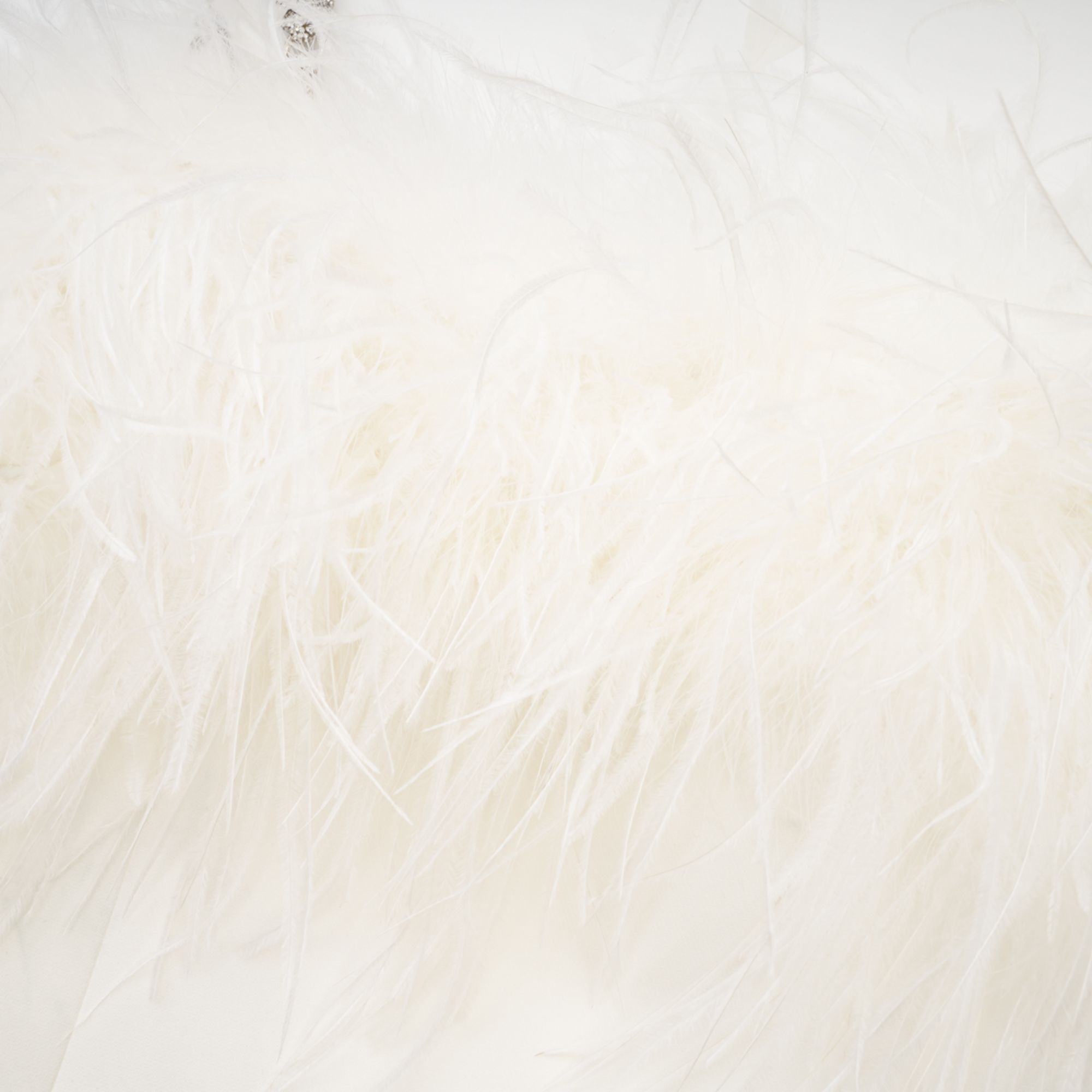 Camille tüy mini elbise