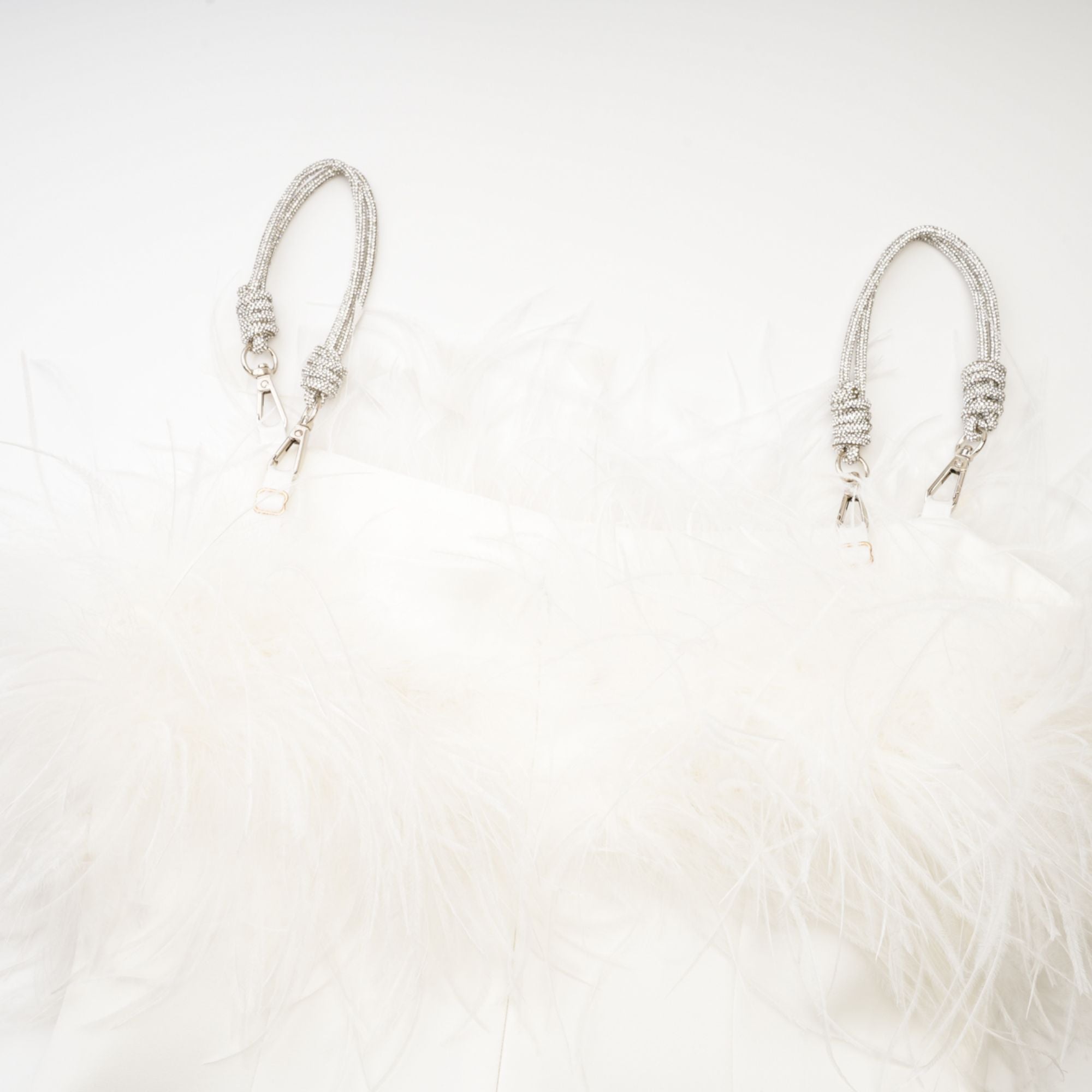 Camille tüy mini elbise