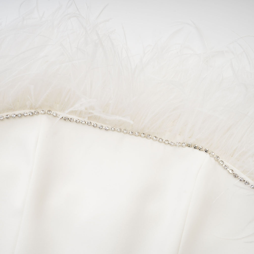 Aria tüy mini elbise