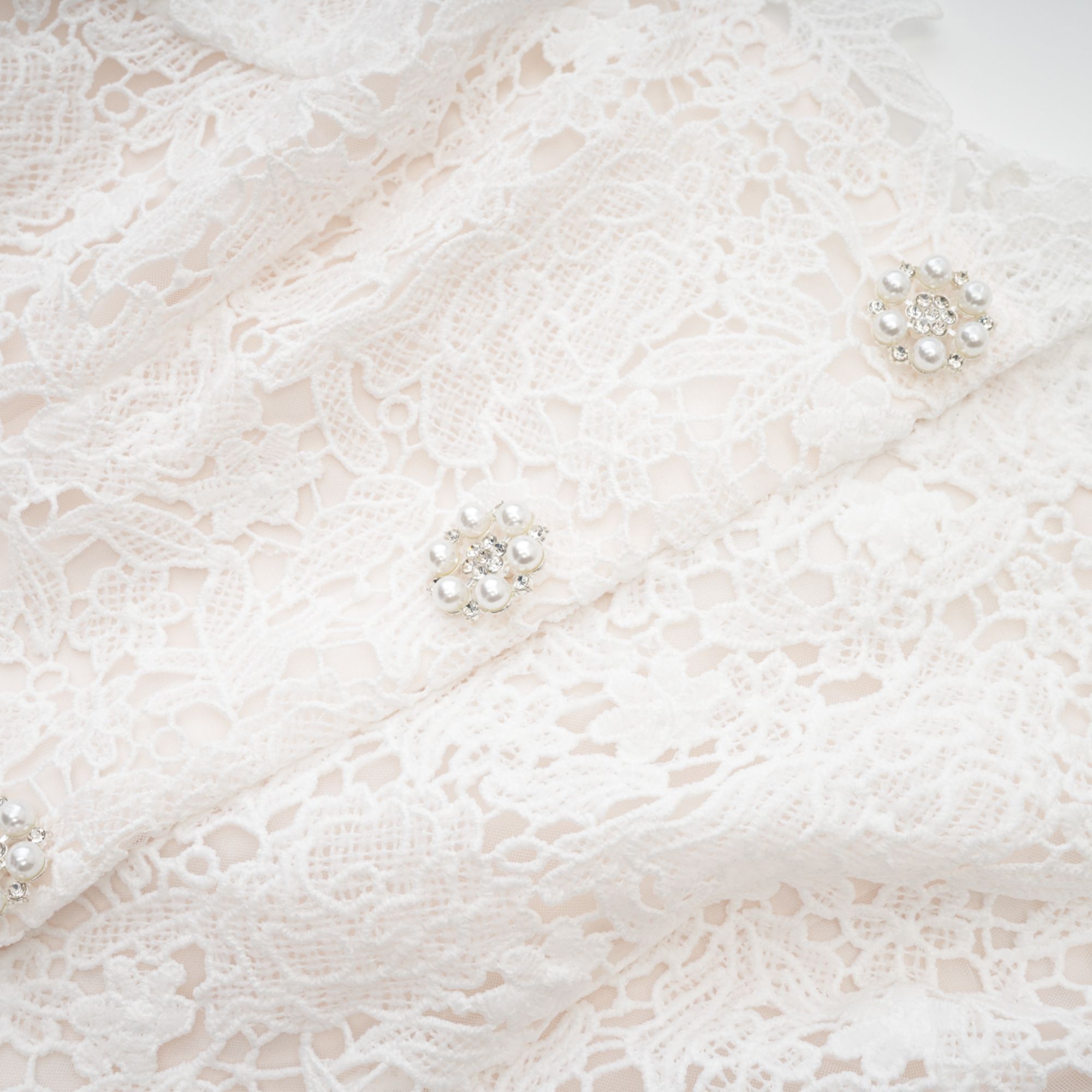 Cyrielle dantel mini elbise