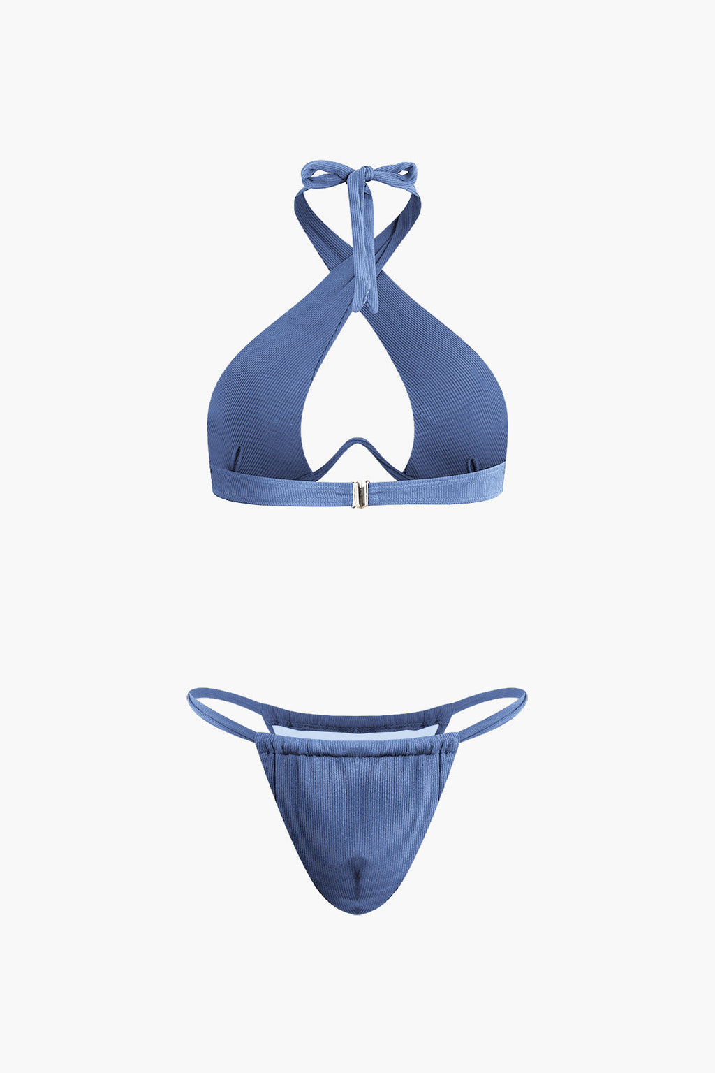 Çapraz Bağlamalı Halter Kesim Bikini Takımı