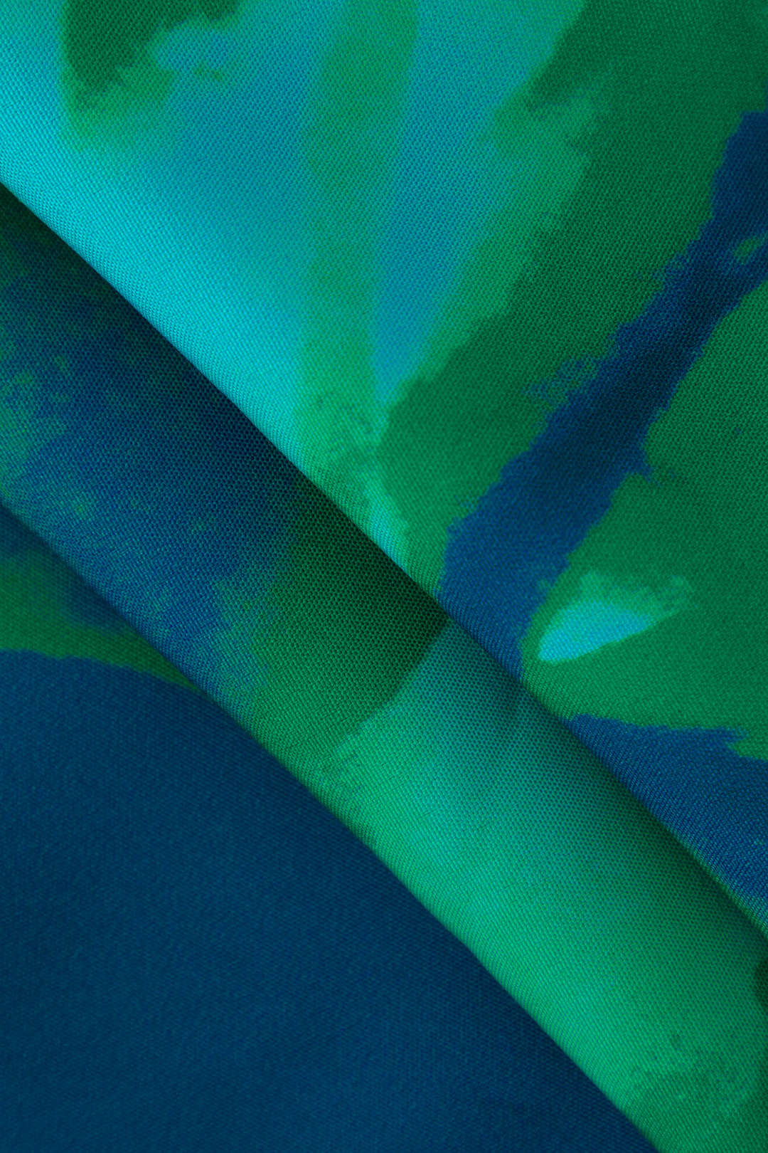 Çiçek Desenli V Yaka Yırtmaçlı maksi Elbise