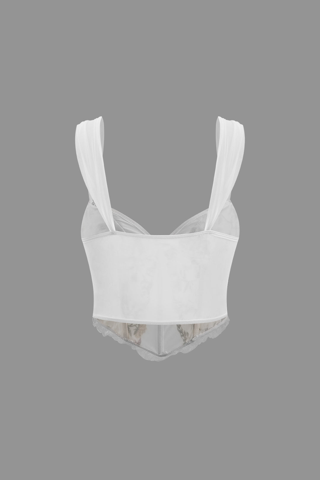 Çiçek İşlemeli Korsaj Büstiyer