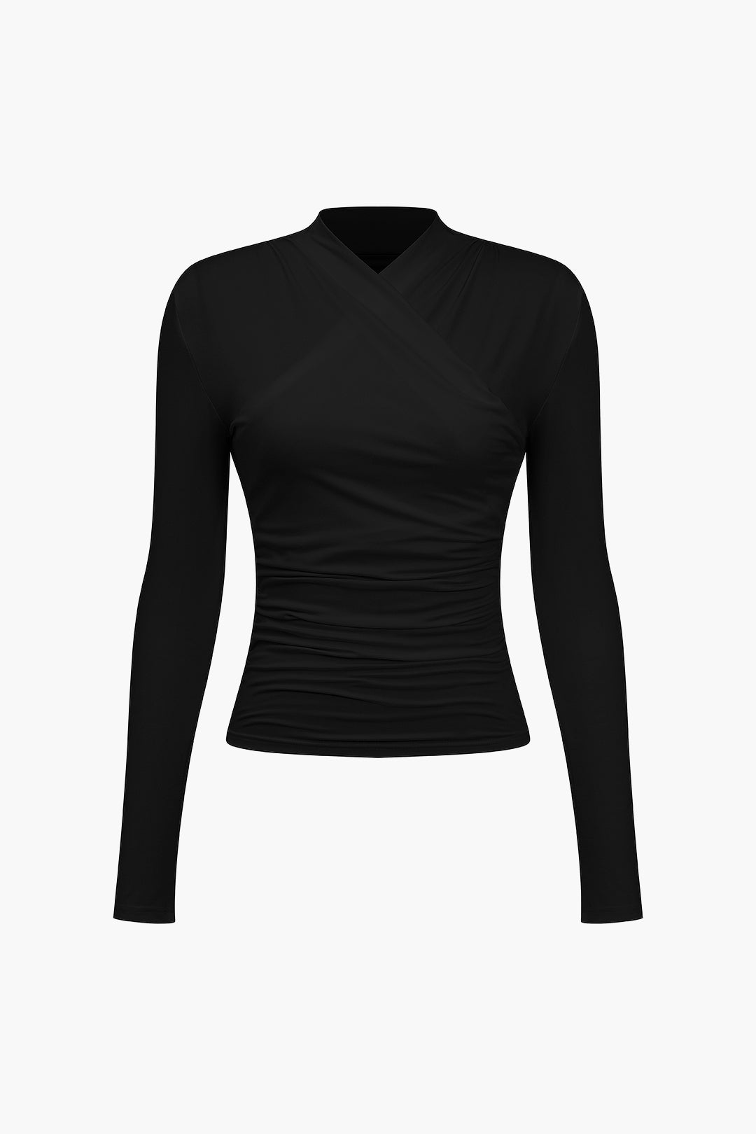 Dantelli Çapraz Uzun Kollu top