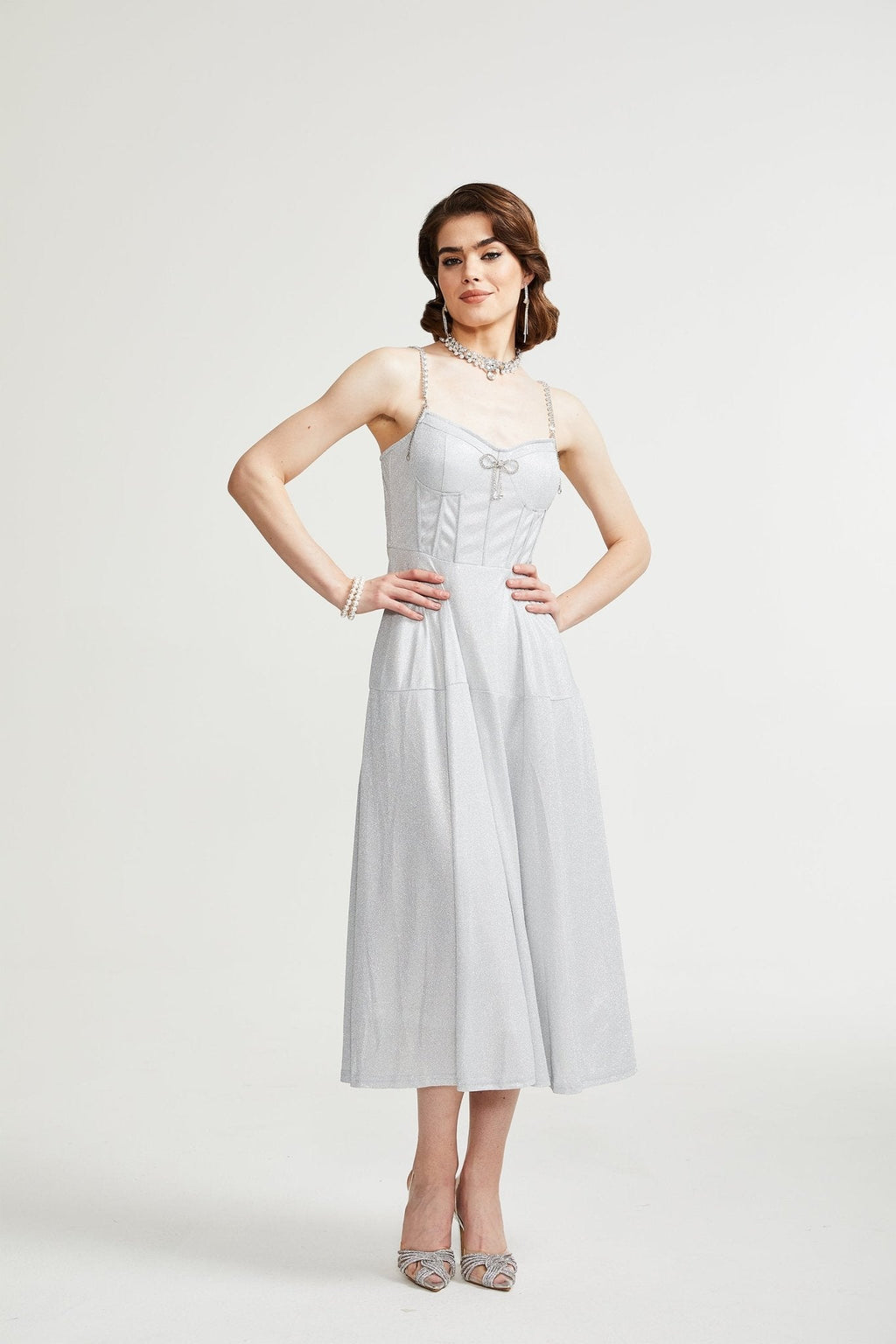 Belladra midi elbise