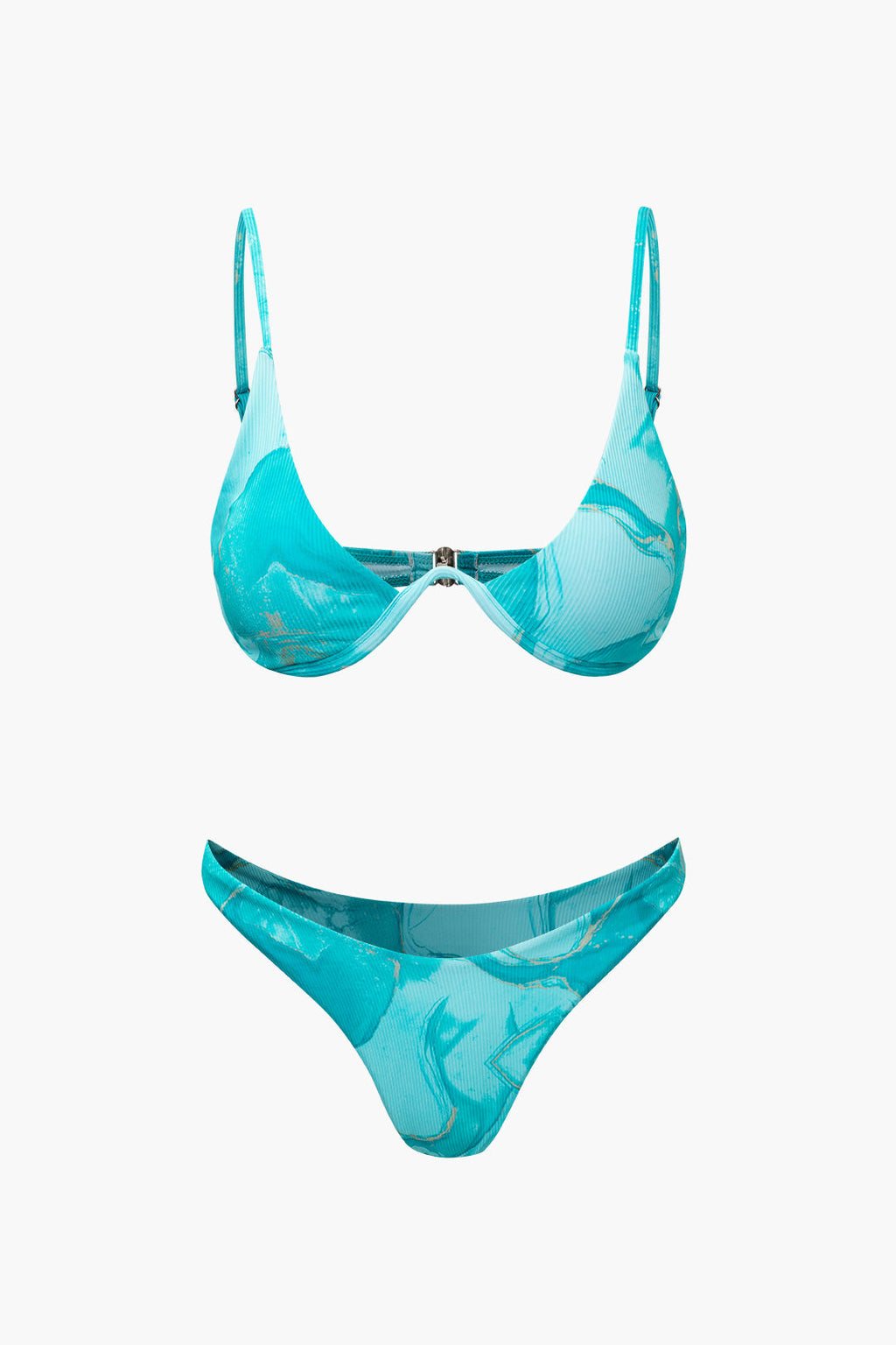 Baskılı Bikini ve Mayo Eteği Pareo Takımı