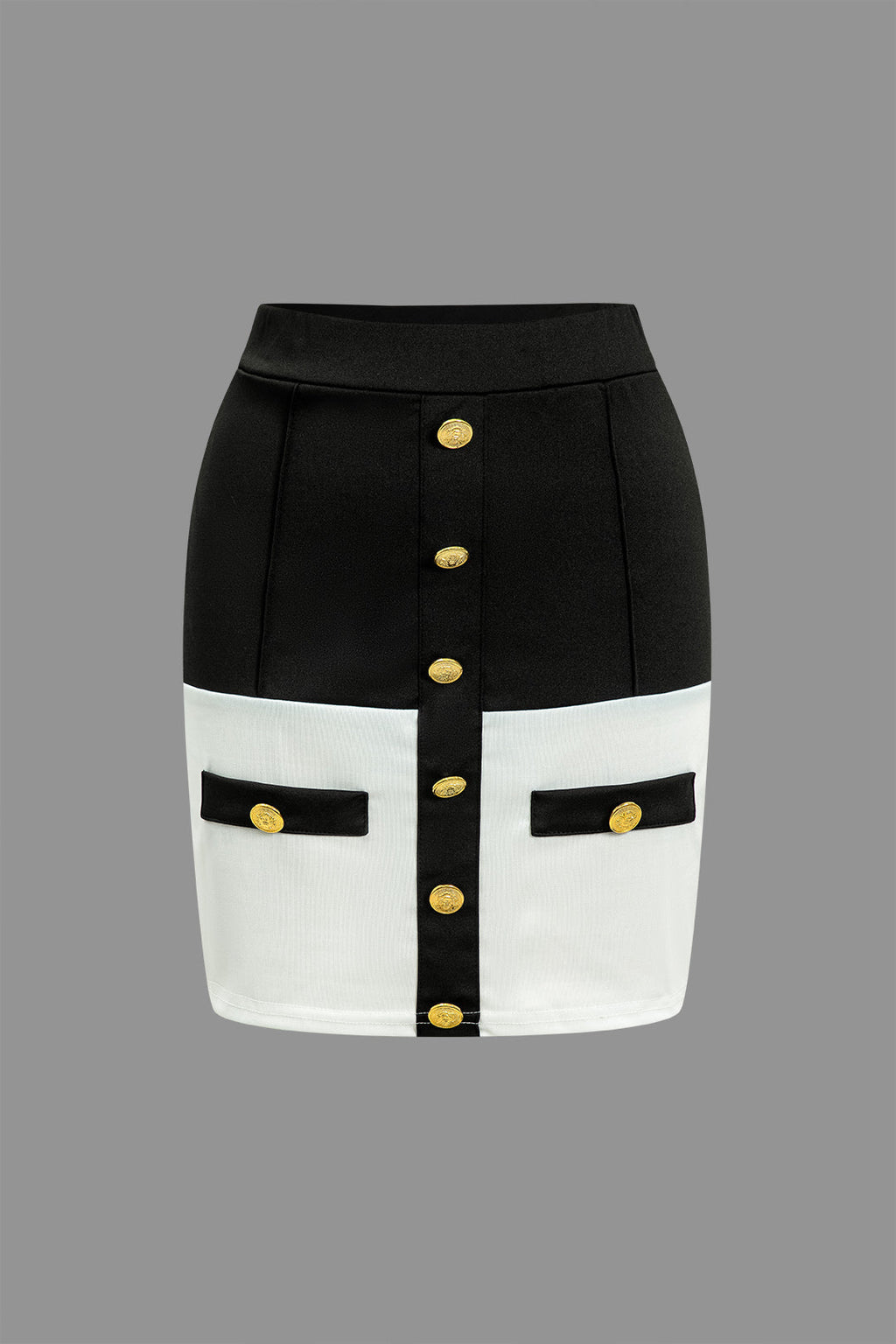 Apri Düğmeli top ve Etek Takım