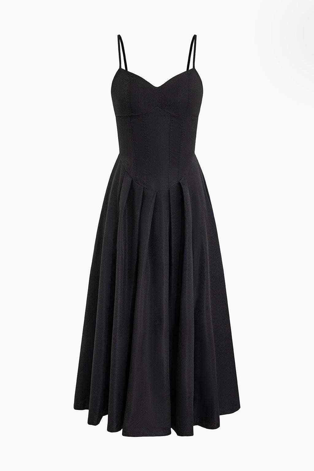 Basic Düz Korse Midi Elbise