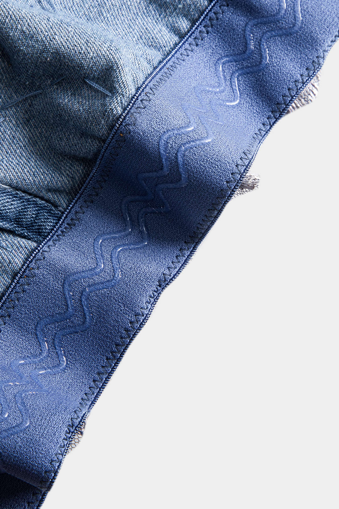 Denim Payet Nakışlı Büstiyer Elbise Üstü