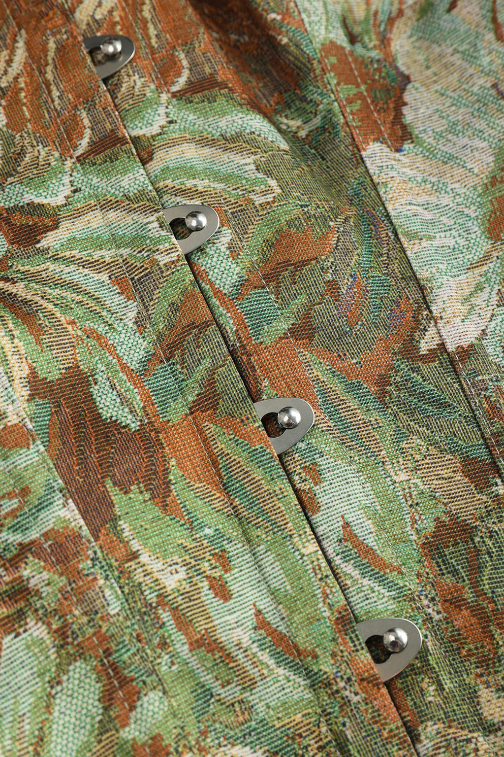 Çiçek Desenli Straplez Bağlama Detaylı Korseli Tüp Üst