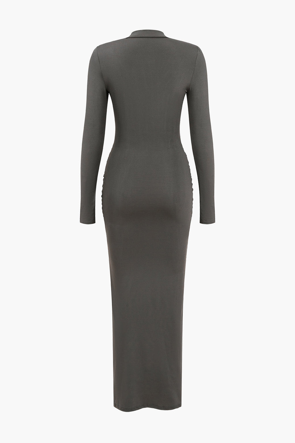 Beli Dantelli Uzun Kollu maksi Elbise