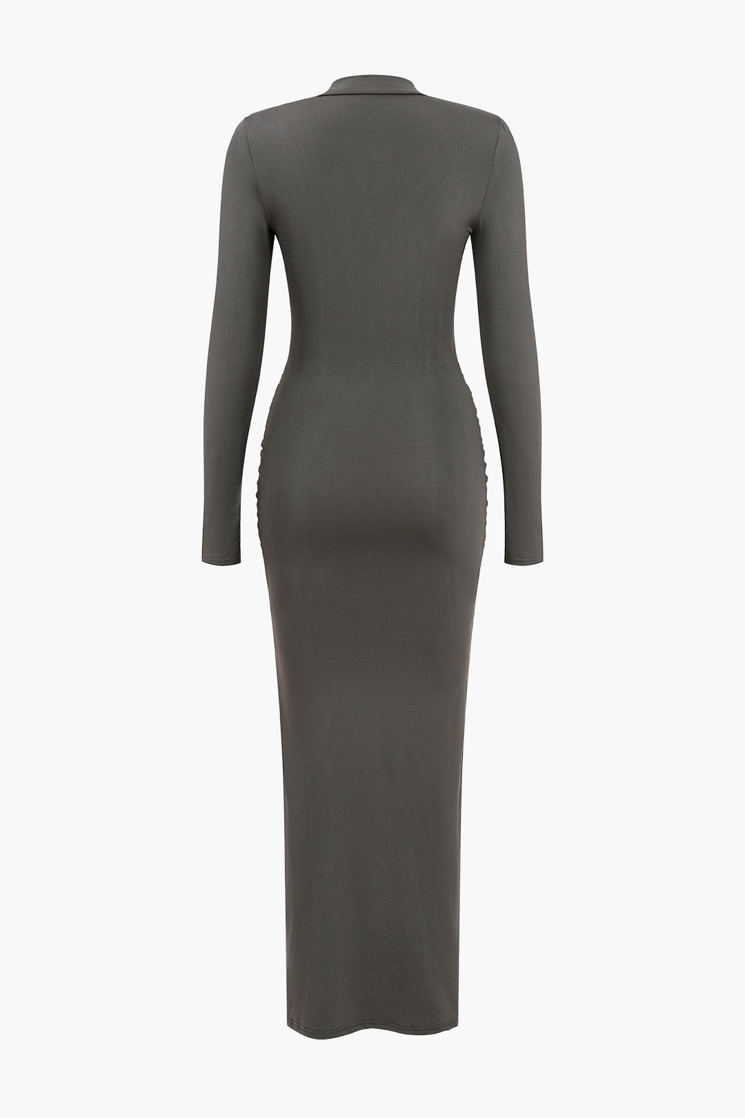 Beli Dantelli Uzun Kollu maksi Elbise